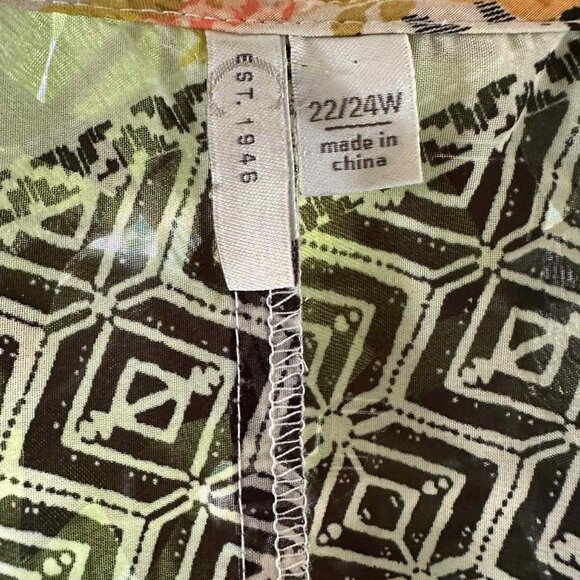 CATO WOMENS BLACK AND YELLOW SHEER PATCHWORK SUMMER CARDIGAN - Picture 4 of 6